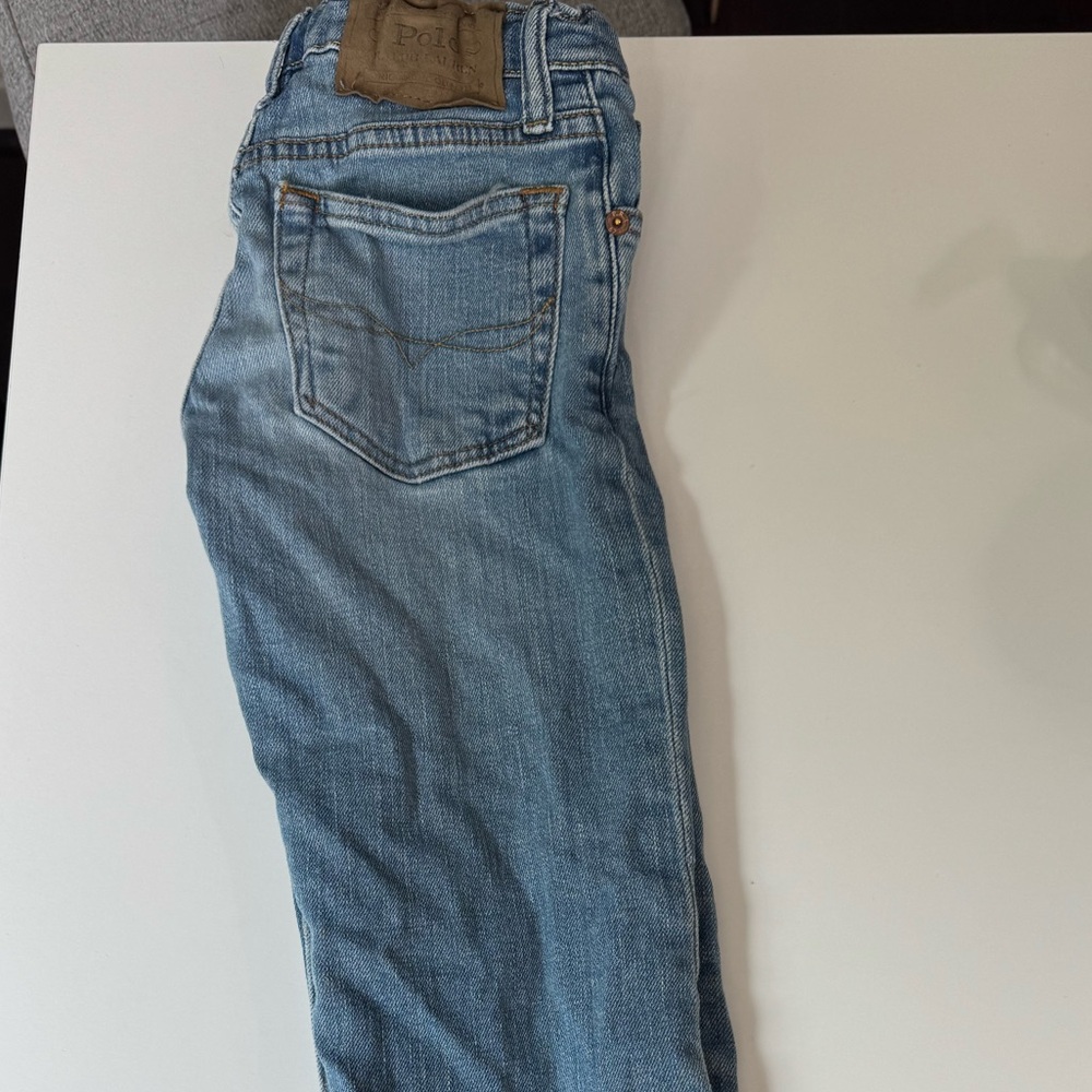 Polo Ralph Lauren "The Hampton Straight" Jeans Boy Size 6  Medium-Light Wash